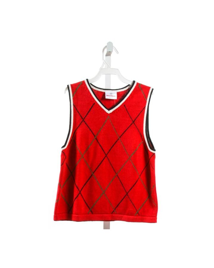 HANNA ANDERSSON  RED    SWEATER VEST 