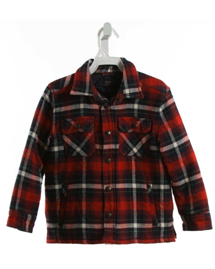 POLO BY RALPH LAUREN  RED  PLAID  OUTERWEAR