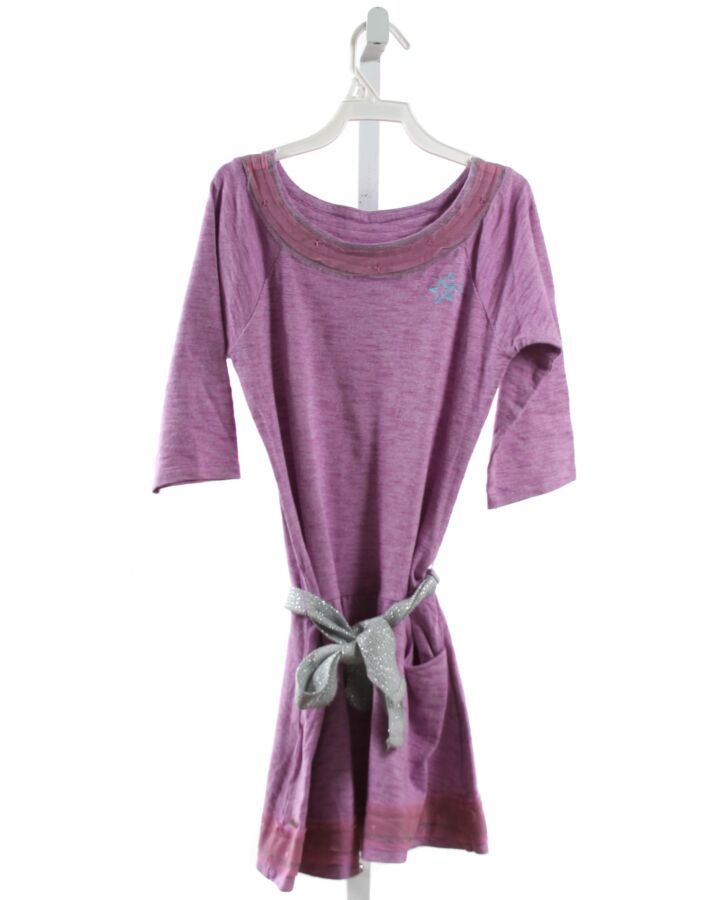 AMERICAN GIRL  PURPLE    KNIT DRESS WITH TULLE