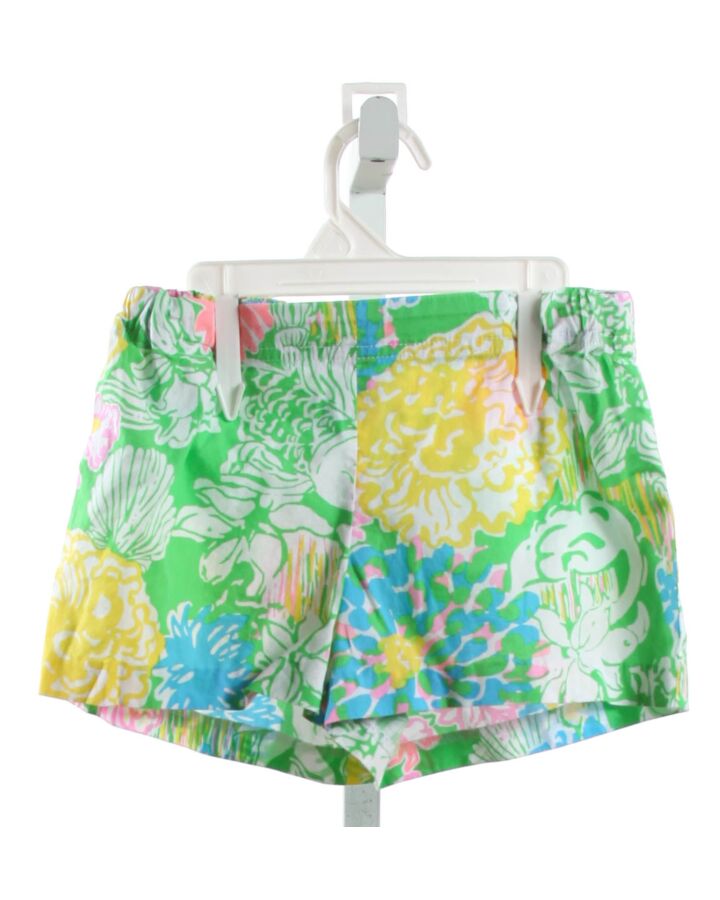 LILLY PULITZER  LIME GREEN  FLORAL  SHORTS