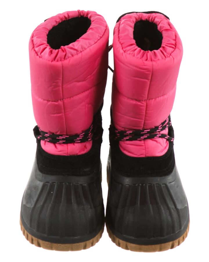 MONCLER HOT PINK SNOW BOOTS *SIZE EU 29 EQUIVALENT TO SIZE TODDLER 12; EUC- MINOR SCUFF
