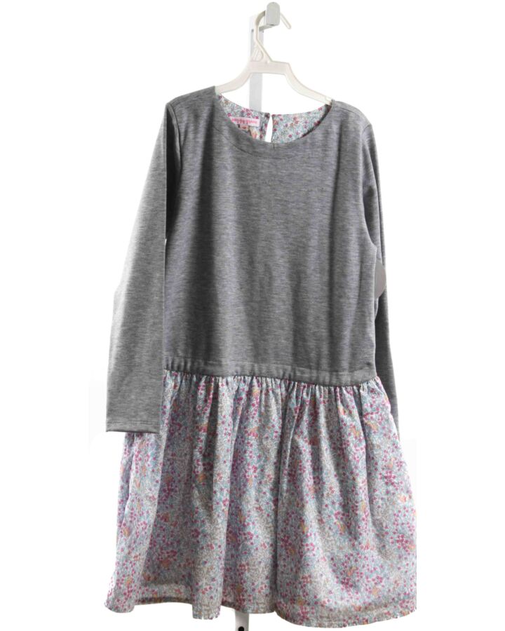 PEGGY GREEN  GRAY  FLORAL  DRESS