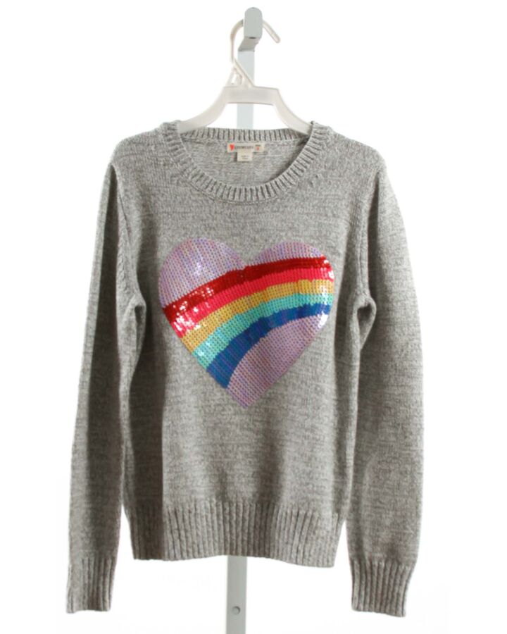 CREWCUTS  GRAY   SEQUINED SWEATER