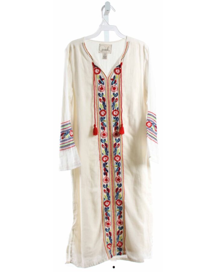 PEEK  OFF-WHITE   EMBROIDERED DRESS