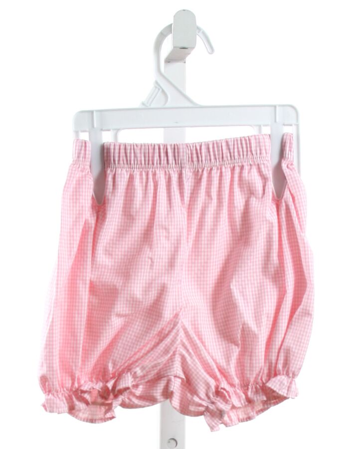 NO TAG  PINK  GINGHAM  BLOOMERS