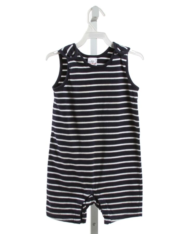HANNA ANDERSSON  NAVY  STRIPED  KNIT ROMPER 