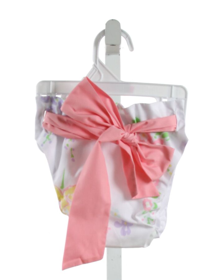 THE BEAUFORT BONNET COMPANY  WHITE  FLORAL  BLOOMERS WITH BOW