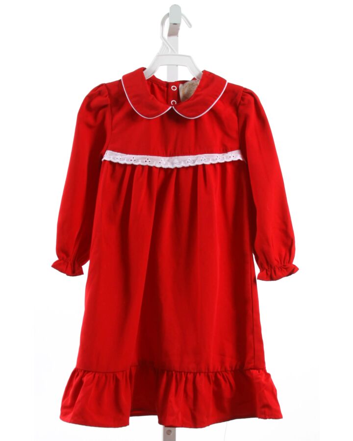 THE BEAUFORT BONNET COMPANY  RED    LOUNGEWEAR WITH EYELET TRIM