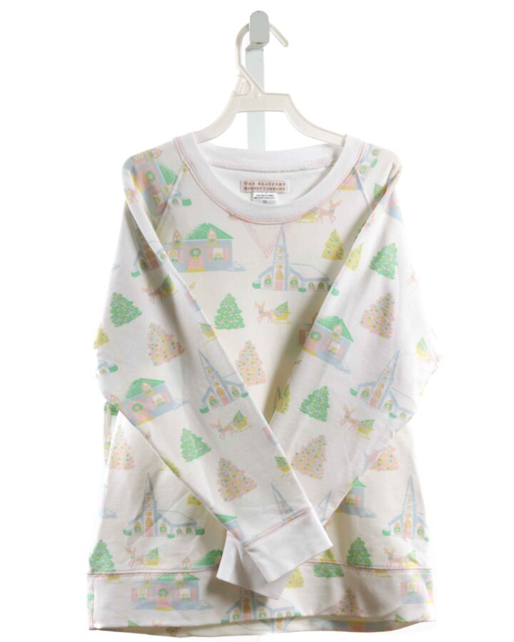 THE BEAUFORT BONNET COMPANY  WHITE  PRINT  PULLOVER
