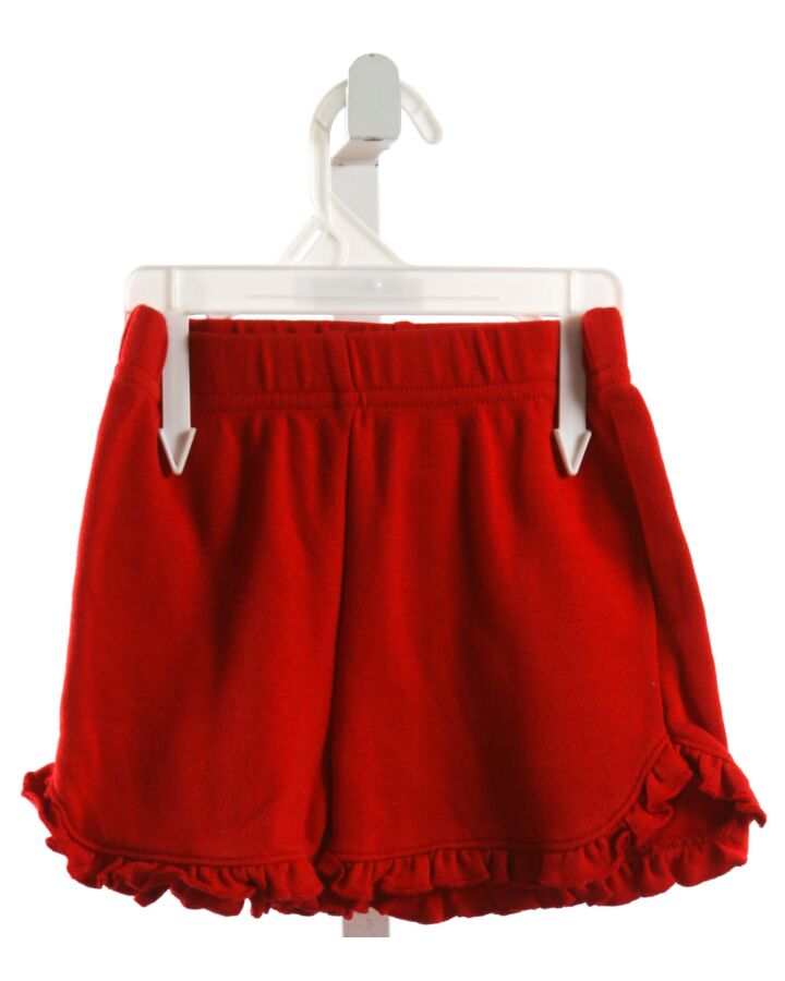 LITTLE ENGLISH  RED    SHORTS WITH RUFFLE