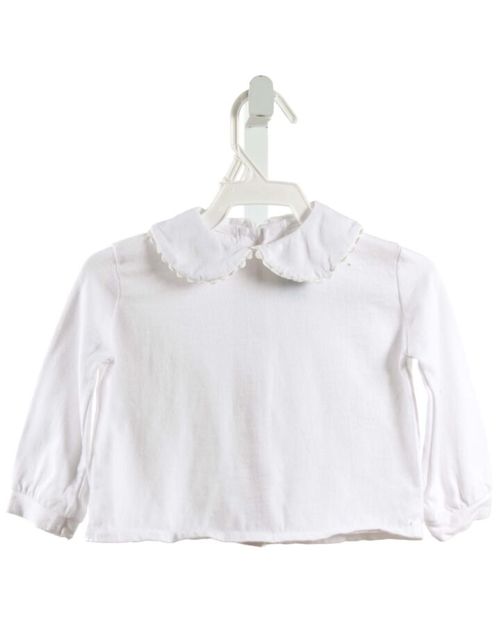FUNTASIA TOO  WHITE    KNIT LS SHIRT WITH RIC RAC