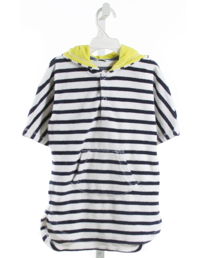 BABY BODEN  NAVY TERRY CLOTH STRIPED  COVER UP 