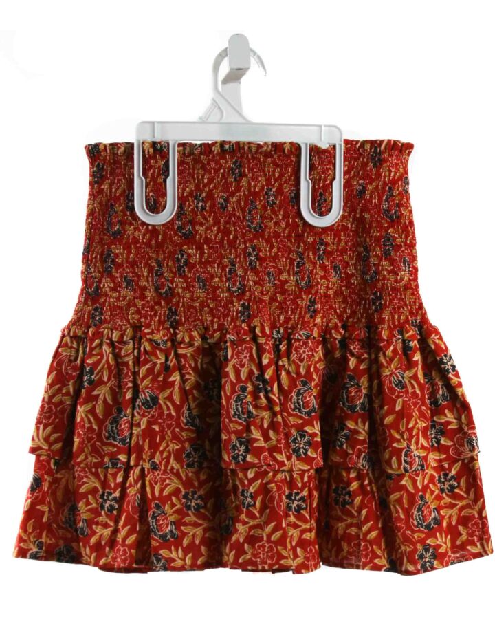 ALIX OF BOHEMIA  RED  FLORAL  SKIRT