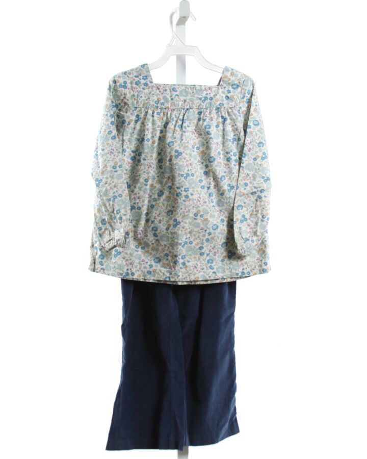 KATE & LIBBY  BLUE  FLORAL  2-PIECE OUTFIT