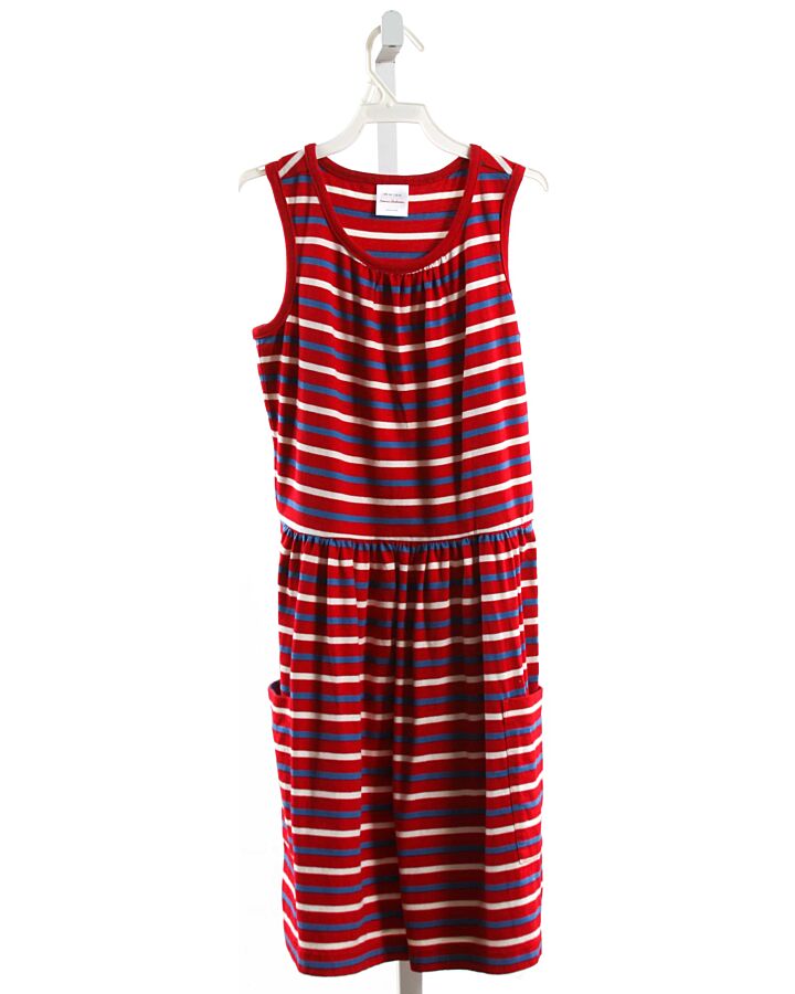 HANNA ANDERSSON  RED KNIT STRIPED  KNIT DRESS