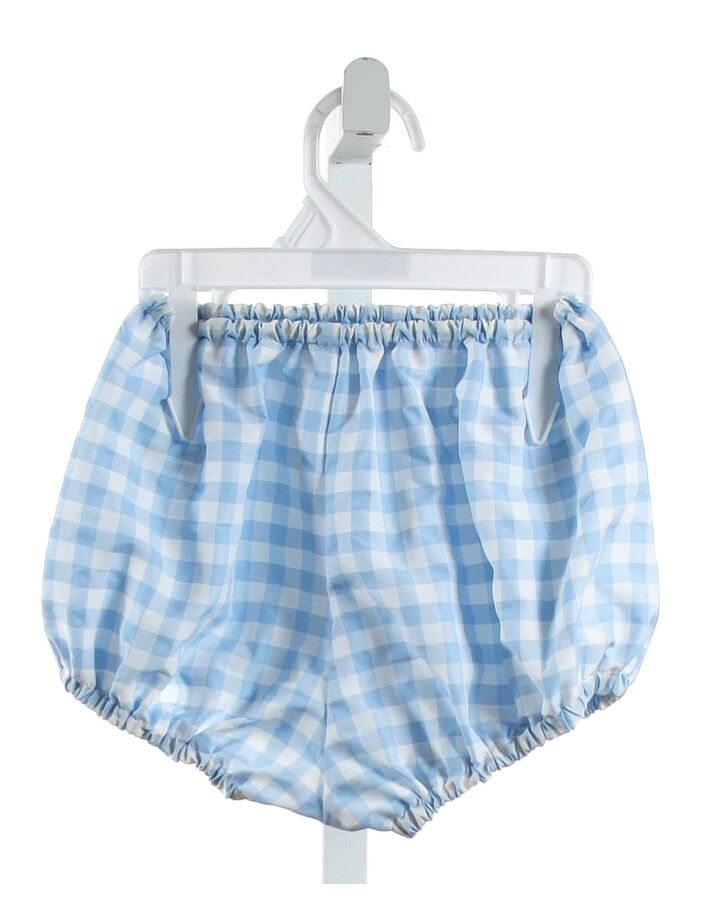 NO TAG  LT BLUE  GINGHAM  BLOOMERS 