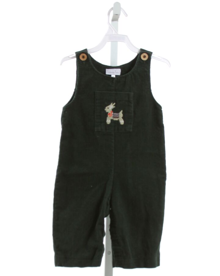 FANTAISIE KIDS  FOREST GREEN CORDUROY  EMBROIDERED LONGALL