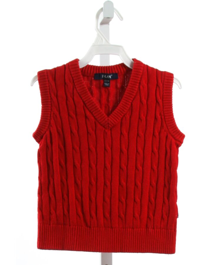 E-LAND  RED    SWEATER VEST
