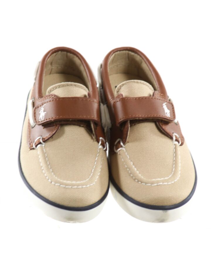POLO BY RALPH LAUREN BROWN SHOES  *EUC SIZE TODDLER 9.5