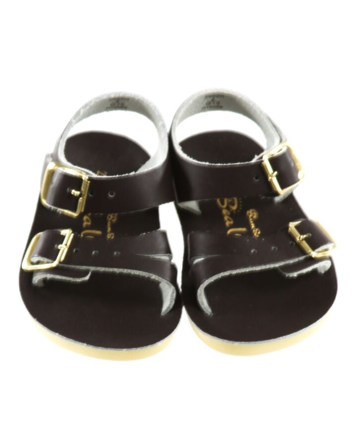 SUN SANS/ SALTWATER SANDALS BROWN SANDALS *NEW WITHOUT TAG *NWT SIZE INFANT 2