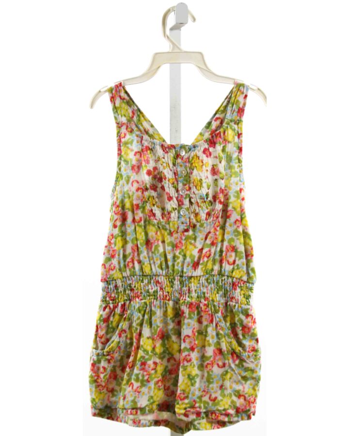 MIMI AND MAGGIE  LIME GREEN  FLORAL  ROMPER