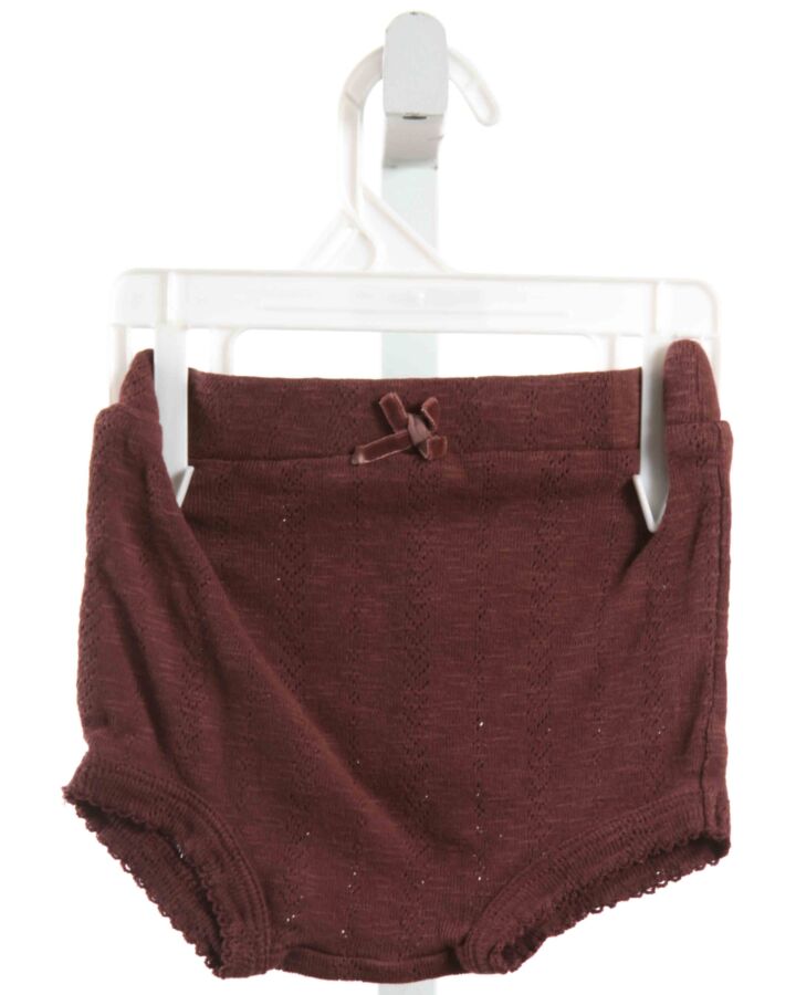 KATE QUINN  MAROON    BLOOMERS WITH PICOT STITCHING