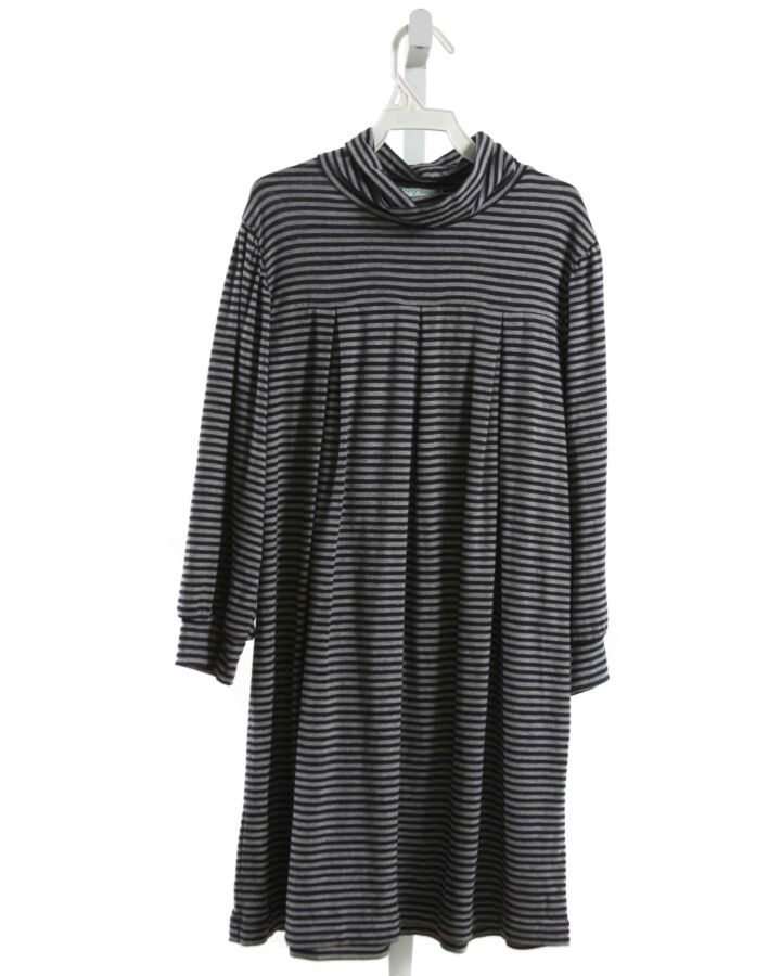 BUSY BEES  GRAY  STRIPED  KNIT DRESS