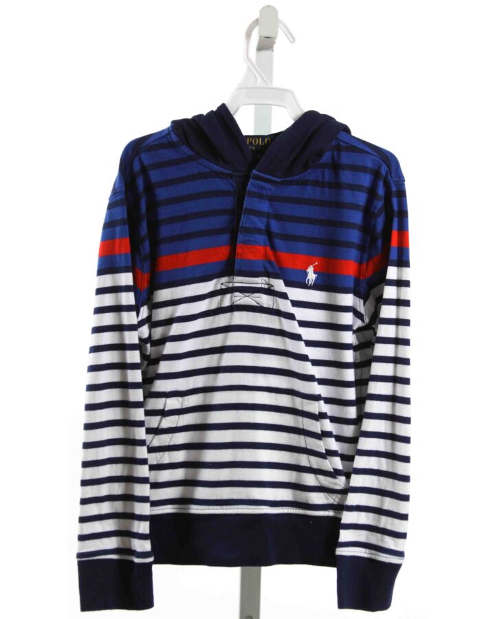 POLO BY RALPH LAUREN  NAVY  STRIPED  PULLOVER