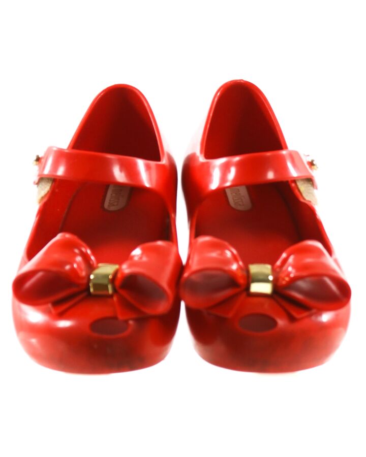 MINI MELISSA RED RUBBER MARY JANES *SIZE TODDLER 10; EUC