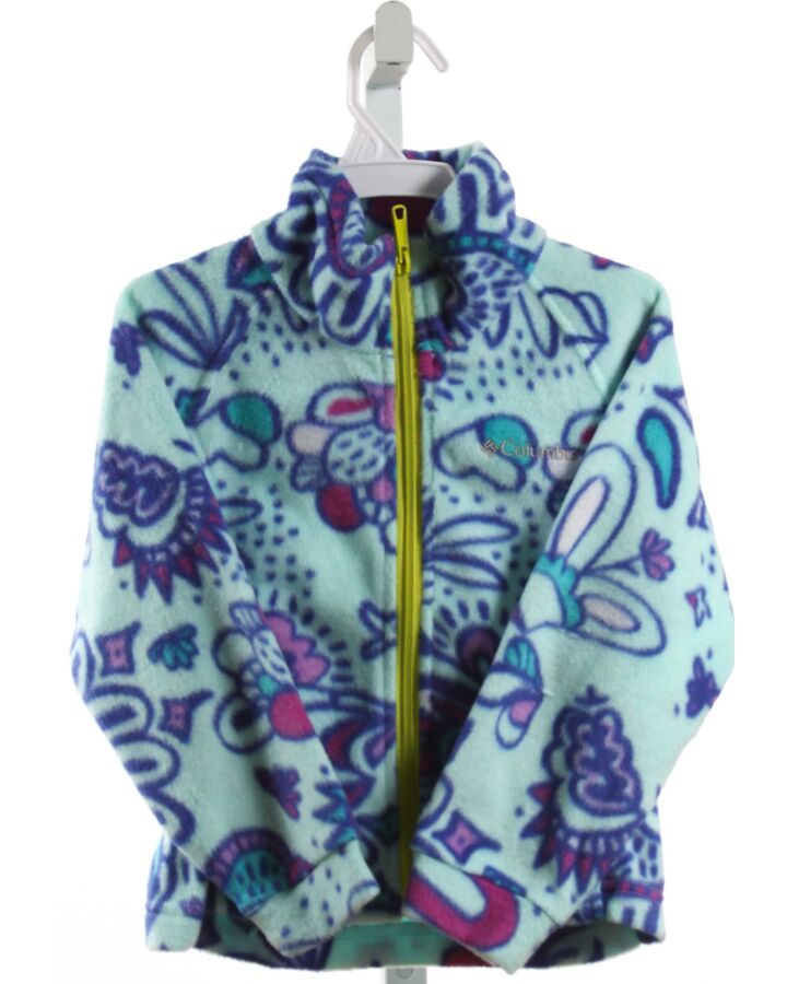 COLUMBIA  BLUE  FLORAL  OUTERWEAR 