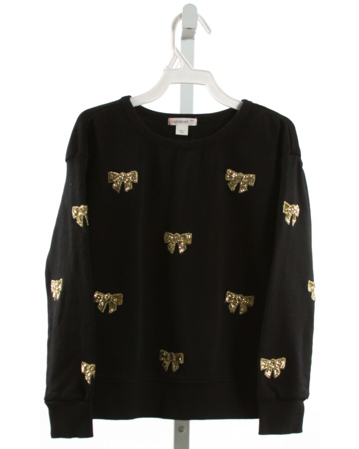 CREWCUTS  BLACK    SWEATER WITH SEQUINS