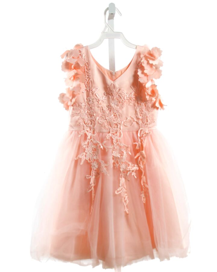 TRISH SCULLY  PINK TULLE   PARTY DRESS WITH LACE TRIM