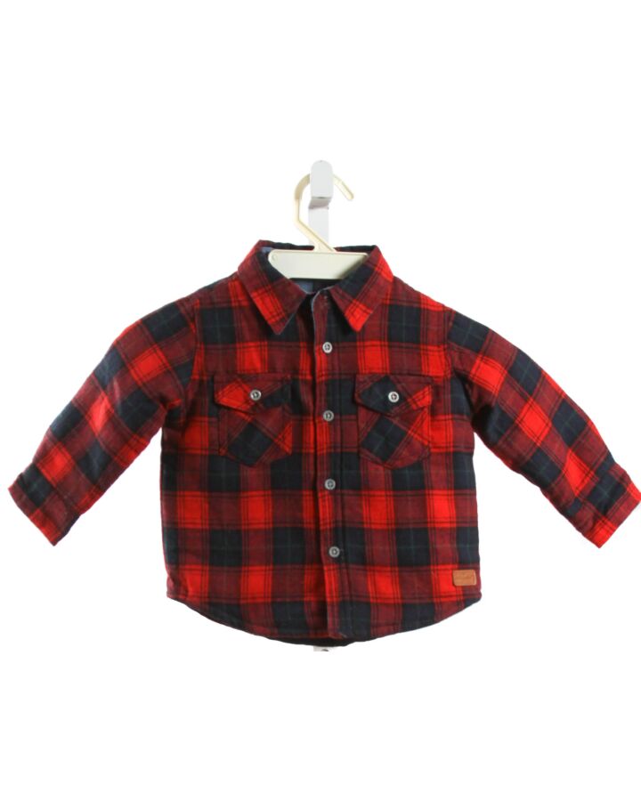7 FOR ALL MANKIND  RED  PLAID  OUTERWEAR