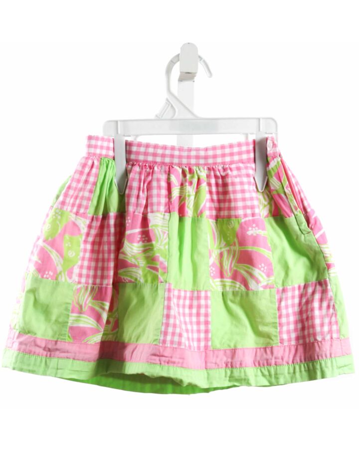 LILLY PULITZER  PINK  CHECK  SKIRT