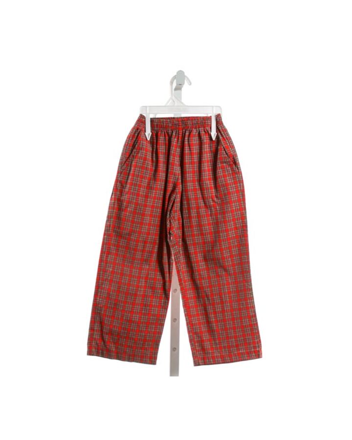 DIMPLES BY EUROPA  RED  PLAID  PANTS