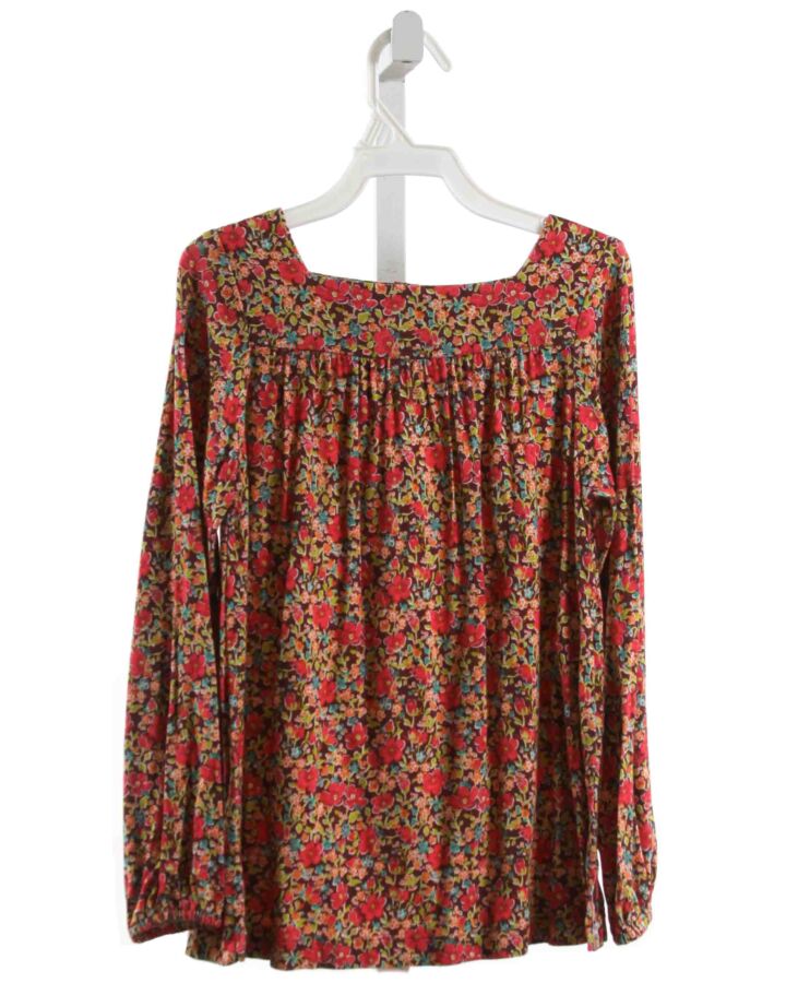 KATE & LIBBY  RED  FLORAL  KNIT LS SHIRT