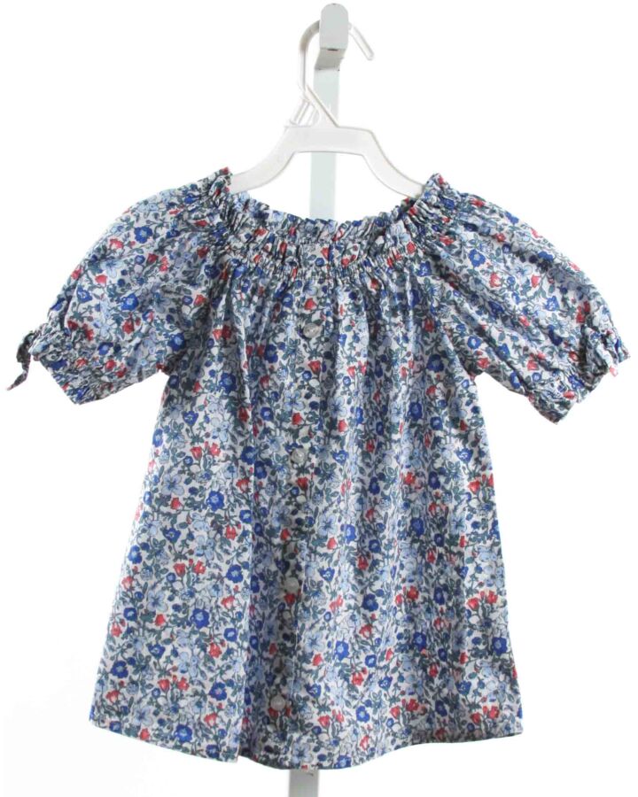 BISBY BY LITTLE ENGLISH  BLUE  FLORAL  SHIRT-SS