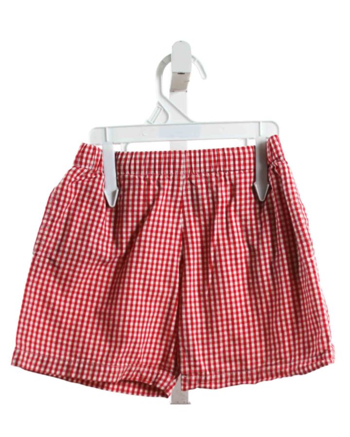 HENRY BRITCHES  RED  GINGHAM  SHORTS