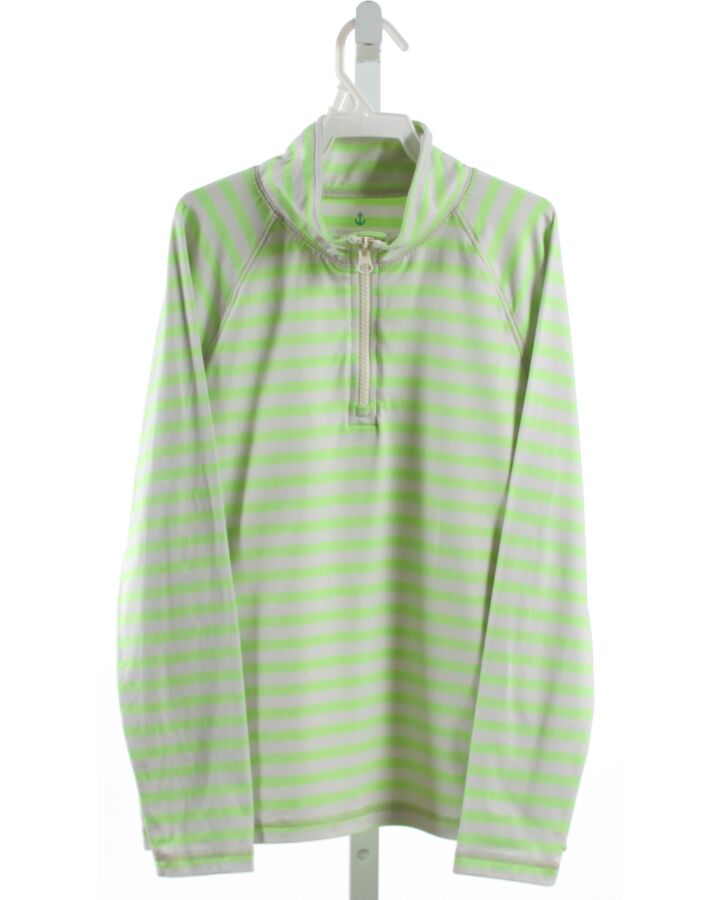 CREWCUTS  LIME GREEN  STRIPED  PULLOVER 