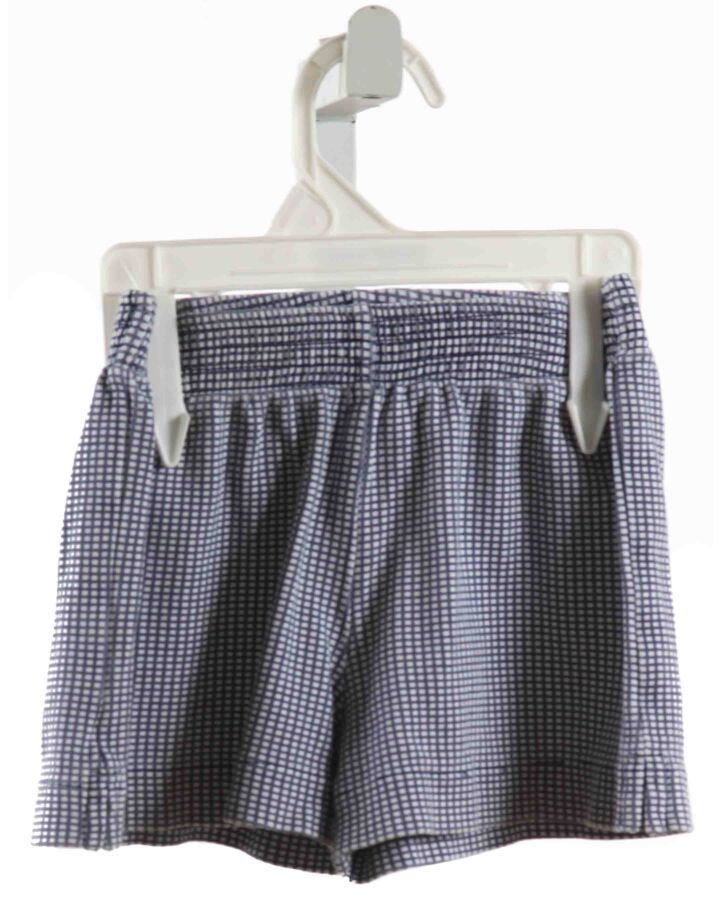 SHOWER ME WITH LOVE  NAVY KNIT WINDOWPANE  SHORTS