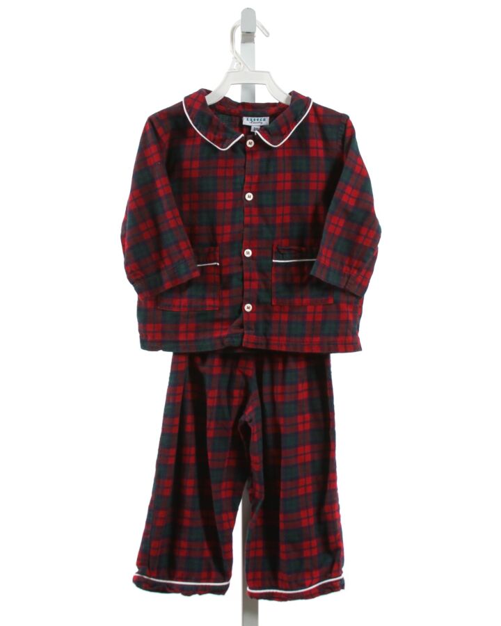 LITTLE LAUNDRY  RED  PLAID  LOUNGEWEAR