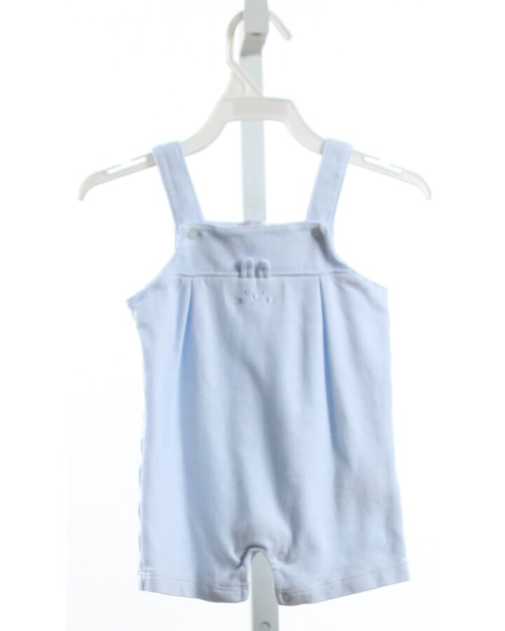 KISSY KISSY  BLUE  STRIPED EMBROIDERED KNIT SHORTALL