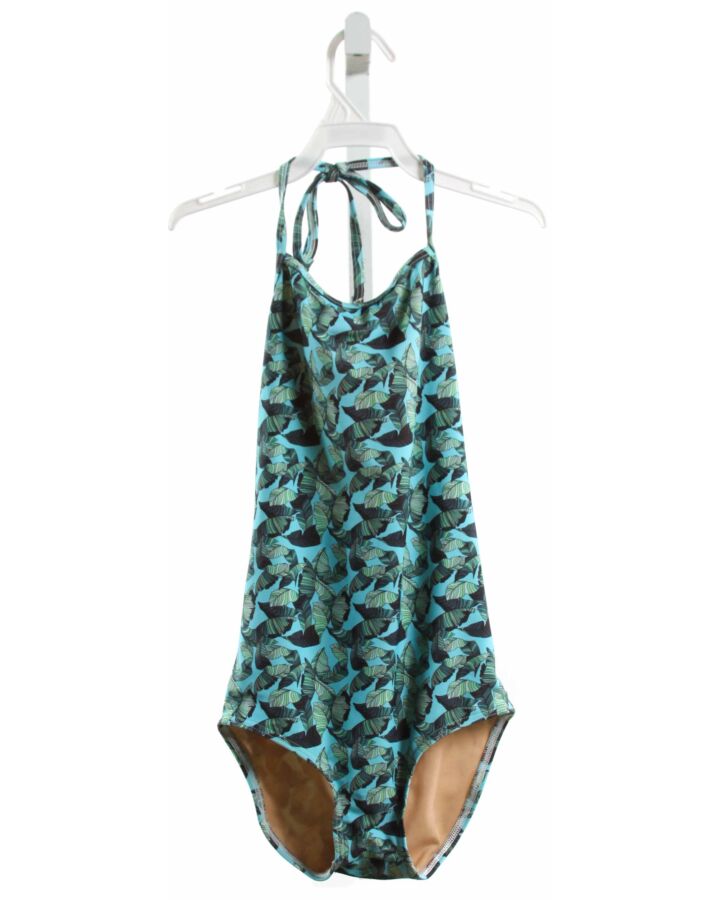 TOOBY DOO  GREEN  PRINT  1-PIECE SWIMSUIT