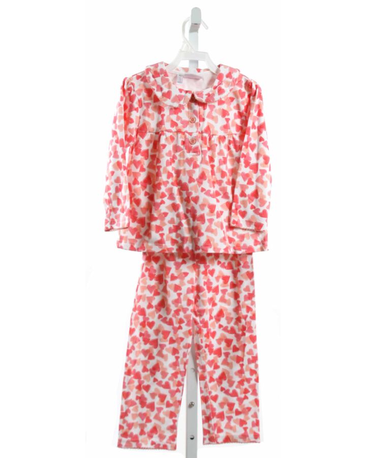 RACHEL RILEY  HOT PINK  PRINT  LOUNGEWEAR WITH PICOT STITCHING