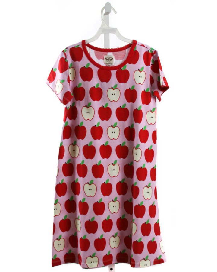 THE OAKS APPAREL   RED KNIT  PRINTED DESIGN DRESS