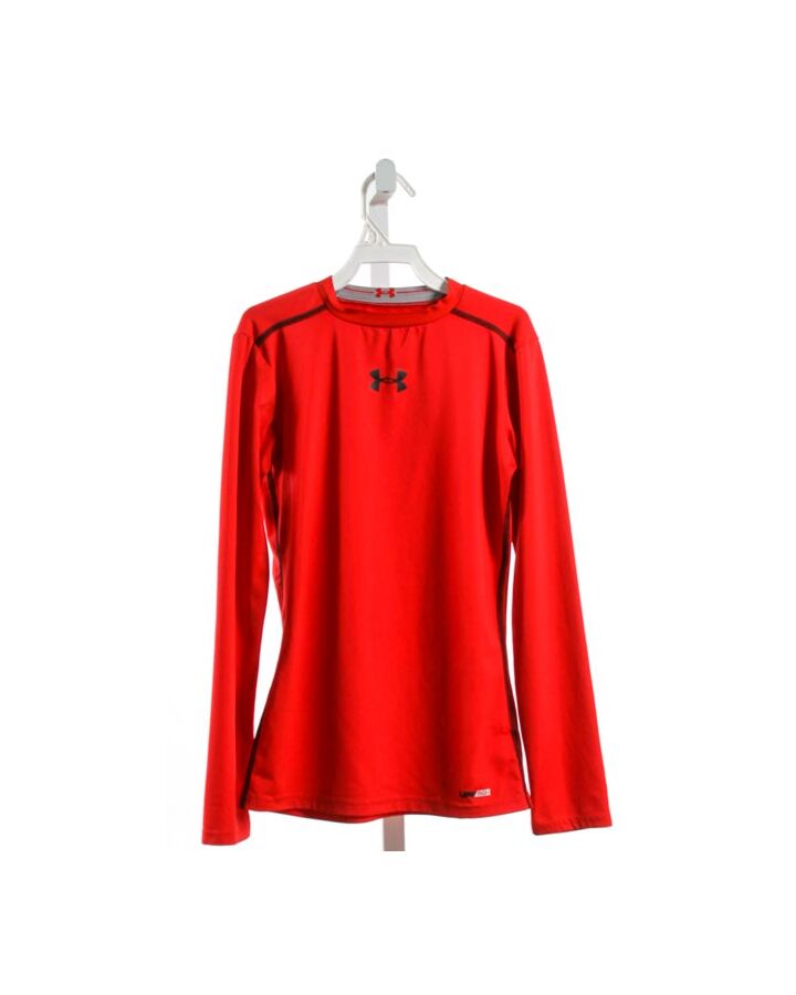 UNDER ARMOUR  RED    KNIT LS SHIRT 