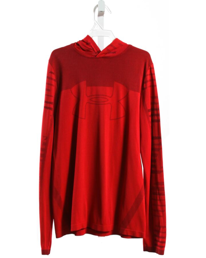 UNDER ARMOUR  RED    KNIT LS SHIRT