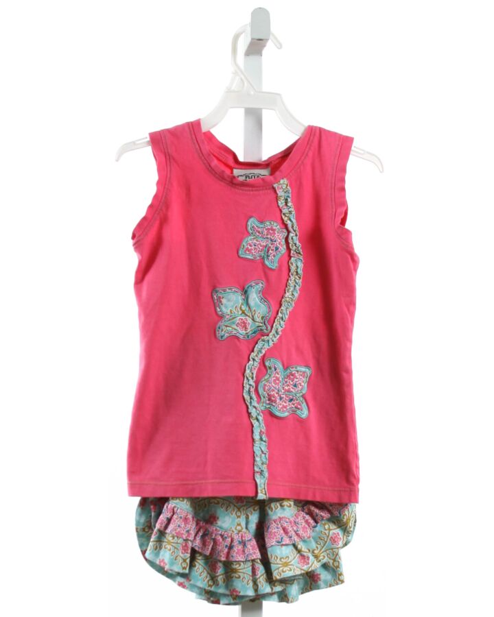 FLIT & FLITTER  PINK   APPLIQUED 2-PIECE OUTFIT