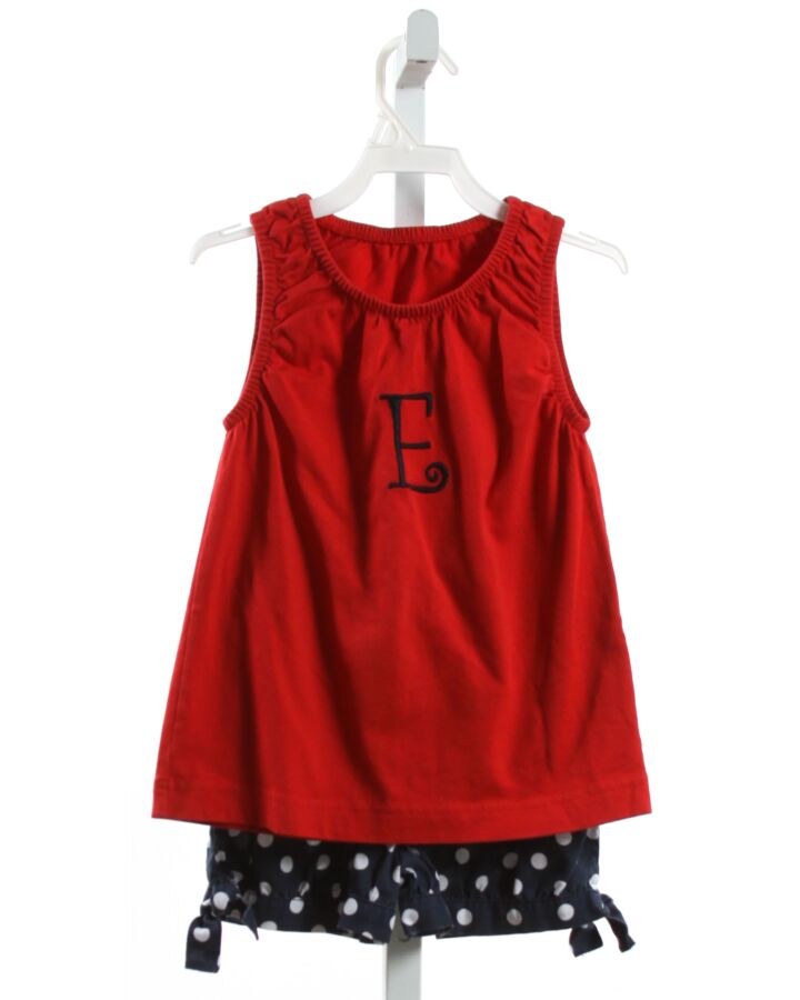 KELLY'S KIDS  RED   EMBROIDERED 2-PIECE OUTFIT