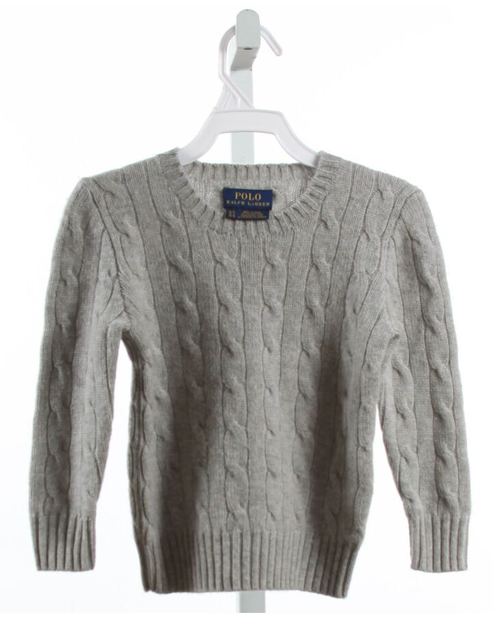 POLO BY RALPH LAUREN  GRAY    SWEATER